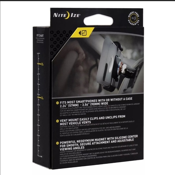 Nite Ize Steelie Freemount Vent Mount Kit Magnetic - Picture 4 of 13